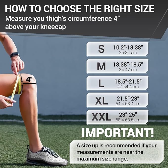 DR. BRACE ELITE Knee Brace with Side Stabilizers & Patella Gel Pads for Maximum Knee Pain Support and fast recovery for men and women-Please Check How To Size Video (X-Large, Mercury)