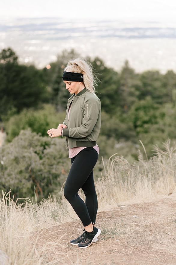 Maven Thread Women's No-Slip Sweat-Wicking Headband for Exercise and Yoga, 4-Pack