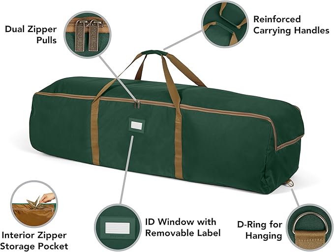 Covermates Keepsakes - Storage Duffel Bag - Heavy Duty Polyester - Reinforced Handles - Closet Storage, Green