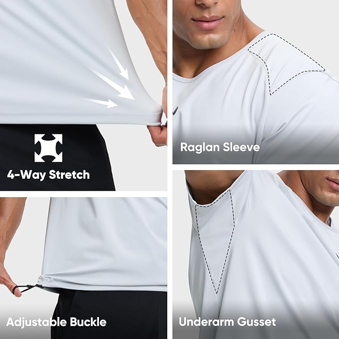 HOTSUIT Sauna Shirt for Men Workout Sweat Suit Heat Trapping Tops Fat burning Compression Shirts for Gym Exercise Boxing