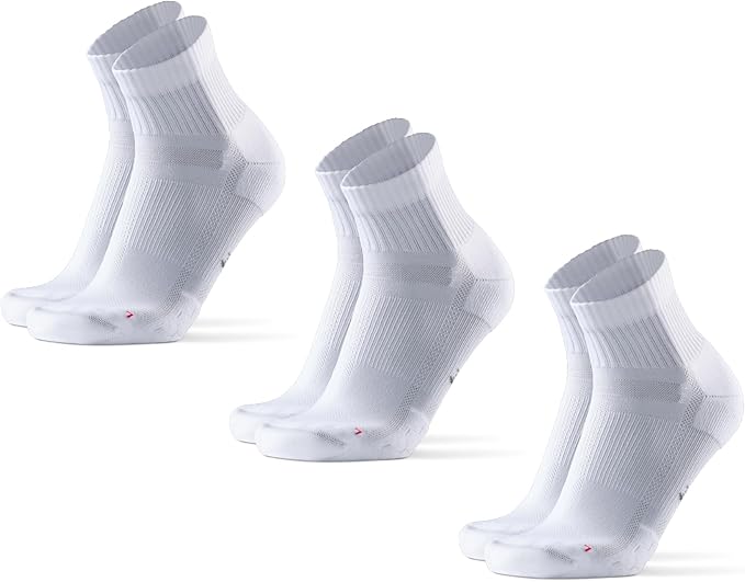 DANISH ENDURANCE Ultra-Comfort Quarter Running Socks, Performance Socks, Men & Women - 3 or 5 Pack