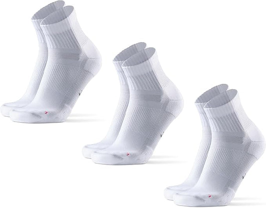 DANISH ENDURANCE Ultra-Comfort Quarter Running Socks, Performance Socks, Men & Women - 3 or 5 Pack