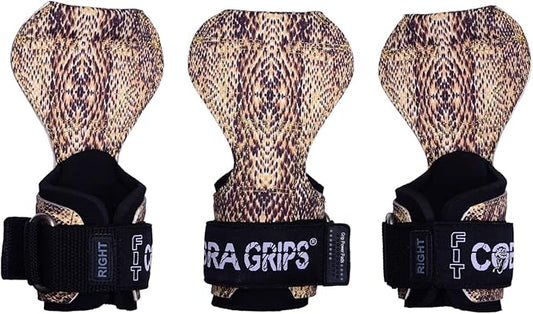 Cobra Grips PRO Weight Lifting Gloves Heavy Duty Straps Alternative Power Lifting Hooks for Deadlifts Adjustable Neoprene Padded Wrist Support Bodybuilding