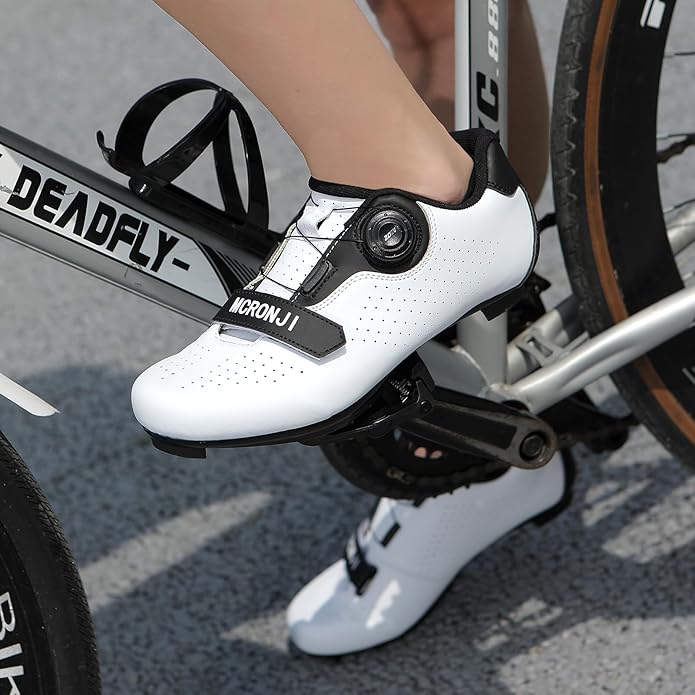 Cycling Shoes, Unisex Delta Cleats Compatible, Indoor Peloton and Outdoor Road Bike Shoes for Men and Women
