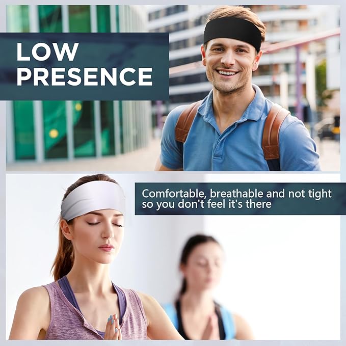 18 Pcs Sports Sweatbands for Men Women Camo Headbands Workout Non Slip Headbands Breathable Head Band Fitness Stretchy Unisex Hairband for Yoga Running Cycling Ball