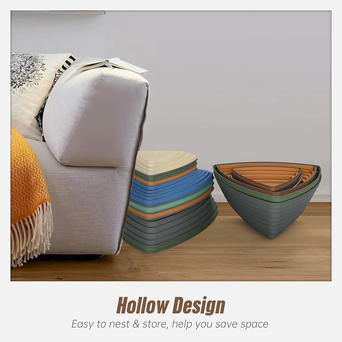 Gentle Monster Stepping Stones for Kids, Set of 6/8/11 PCS for Balance with Non-Slip Bottom - Exercise Coordination and Stability(8PCS Morandi)