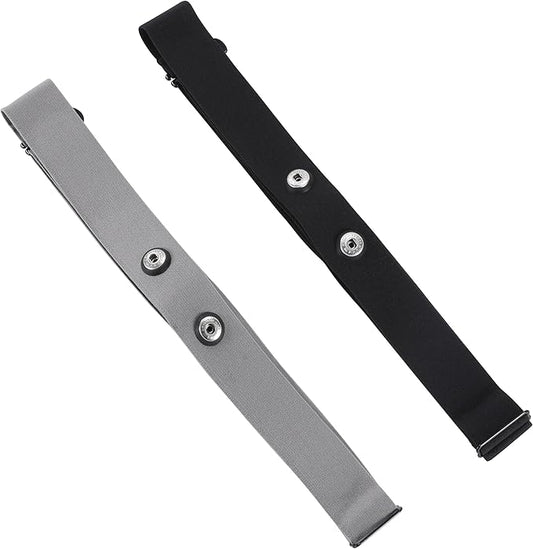 Compatible with Polar H10 H9 H7 H1 Wahoo Tickr Garmin HRM Heart Rate Monitor Chest Strap,Black&Gray