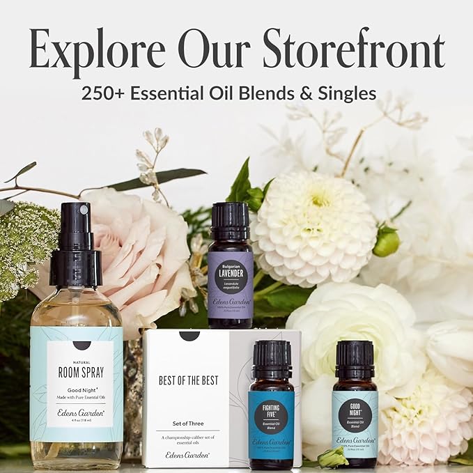 Edens Garden Jasmine Essential Oil Blend – 100% Pure Premium Grade, Natural & Synthetic-Free, Undiluted for Hair Care, Home Diffusers, Skin, Aromatherapy, Massage & Humidifiers 10 ml (.33 fl oz)