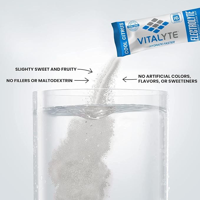 Vitalyte Electrolytes Packets Isotonic Sports Drink | Electrolytes Powder Packets Sports Nutrition Electrolyte Replacement Drinks Dehydration Relief Packets
