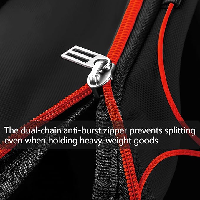 110L/140L Expandable Soft-Sided Foldable Duffle Bag with 2 Rubber Wheels,Packable 32” Rolling Carry-On with Multi-Pockets & Compartments,Black Red