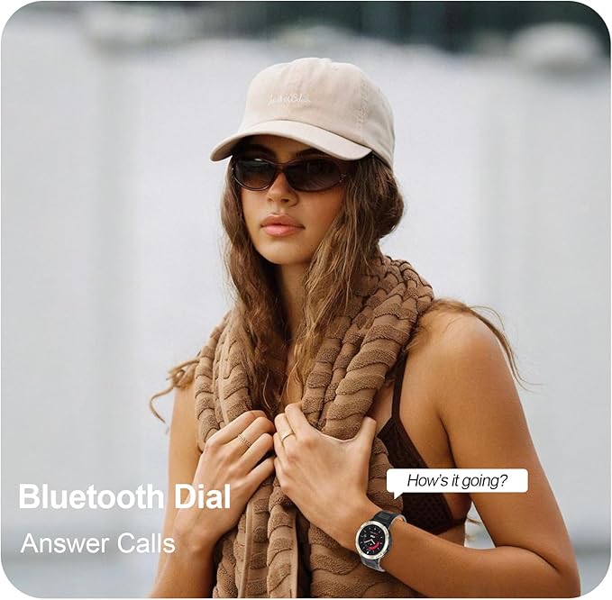 Fila Smart Watch for Men Women, 1.52’’ GPS Smartwatch (Answer/Make Call) with 100+ Sport Modes, Fitness Watch with Heart Rate/Sleep Monitoring, Activity Tracker for Android iOS