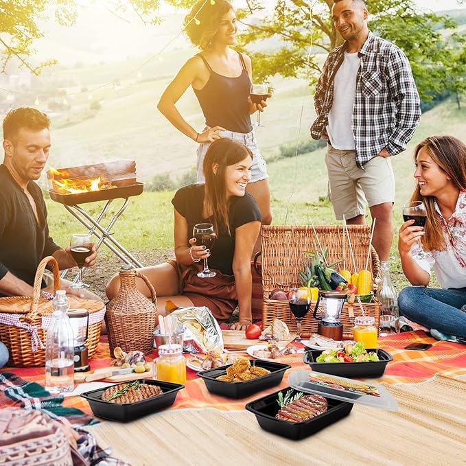 15 Pack- Meal Prep Containers 32oz, Plastic Food Prep Containers Reusable, Leakproof To Go Food Containers with Lids, BPA-Free, Microwave/Dishwasher/Freezer Safe