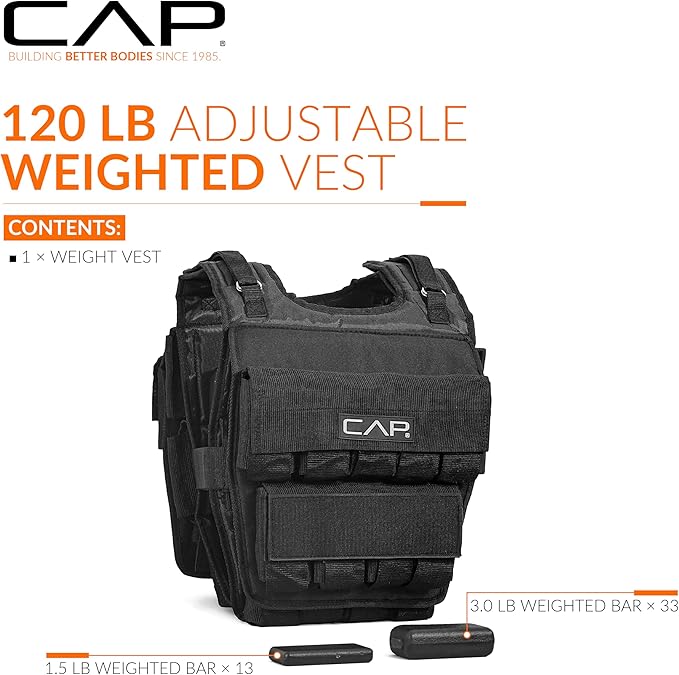 CAP Barbell Adjustable Weighted Vest | Various Sizes