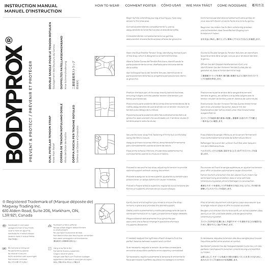 Bodyprox Patellar Tendon Support Strap (Small/Medium), Knee Pain Relief Adjustable Neoprene Knee Strap for Running, Arthritis, Jumper, Tennis Injury Recovery