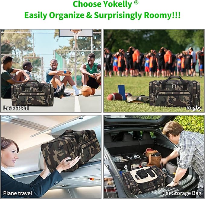 20 inch Sports Duffel Bag - for Travel Gym - Camo