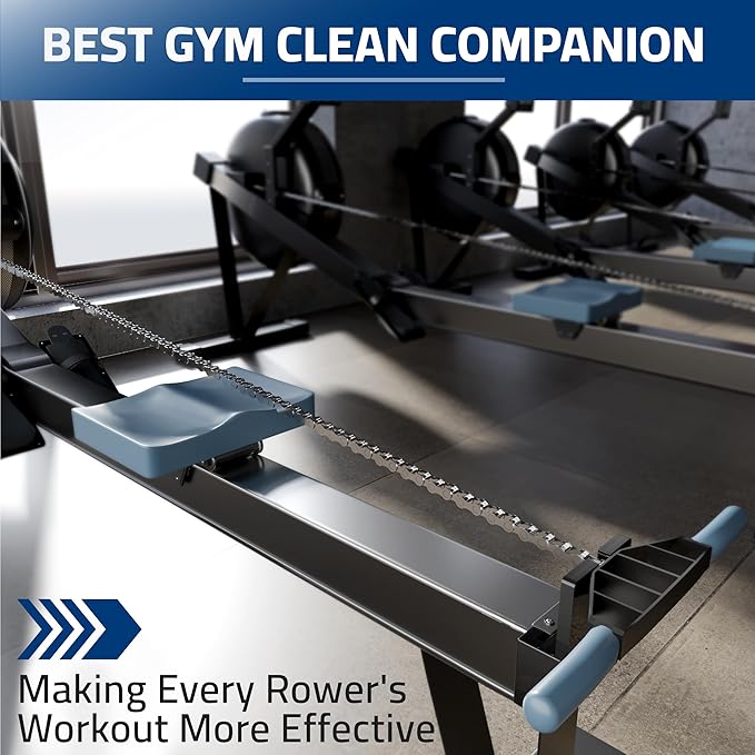 Handlebar Holder Compatible with Concept 2 Rowing Machine Model D&E and Rowerg, Chain Holder, Handle Bracket, Chain Maintenance, Lubing Helper, Rowing Machine Accessories, Patent Pending