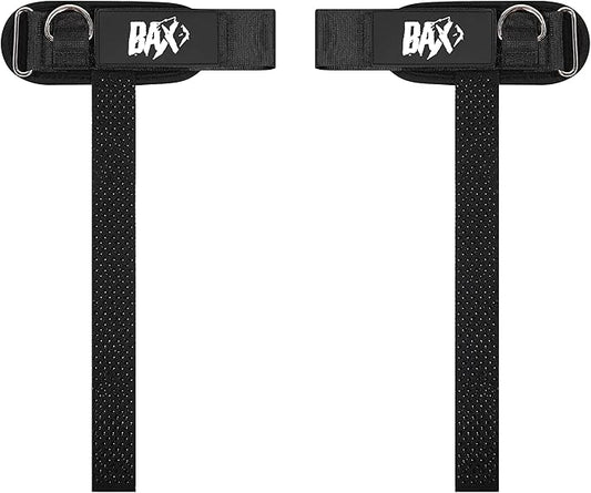 Ekkovision Weight Lifting Straps With Cuffed D Ring, Wrist Support for Men, Heavy Duty Thick Comfortable Lifting Straps, Secure Fit, Enhanced Grip, Straps for Weightlifting & Gym Training, Black