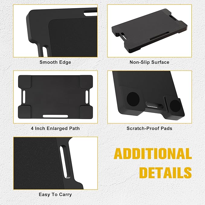 Resistance Band Workout Footplate - Non-Slip Wooden Fitness Board, Exercise Platform for Full-Body Home Gym, Strength Training, Stretching, Flexibility and Balance