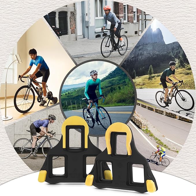 BUCKLOS SPD-SL Pedals PD-R8000 Road Bike Pedals - Bicycle Clipless Titanium Sealed Bearing Nylon/Aluminium Ultegra Clip Pedals Compitable with Shimano SPD-SL Cleats for Indoor Cycling (9/16")