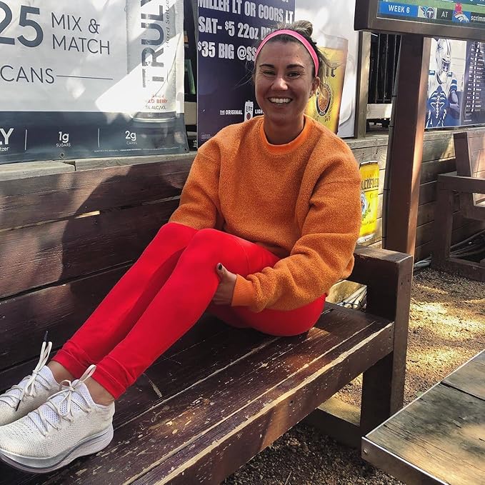 Sweaty Bands Womens Girls Headband - Non-Slip Velvet-Lined Exercise Hairband - Watercolors Pink 1-Inch