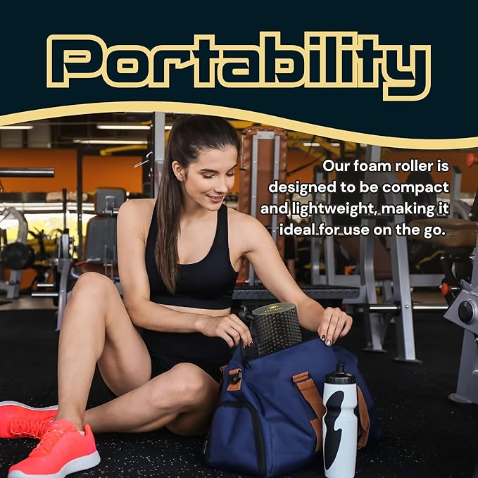 Fitizen Foam Roller – Muscle Massage Rehab Stiff Back Pain Physical Therapy Deep Tissue Firm Exercise Equipment Home Gym Stress Yoga Pilates for The Fit Citizen by FitNation