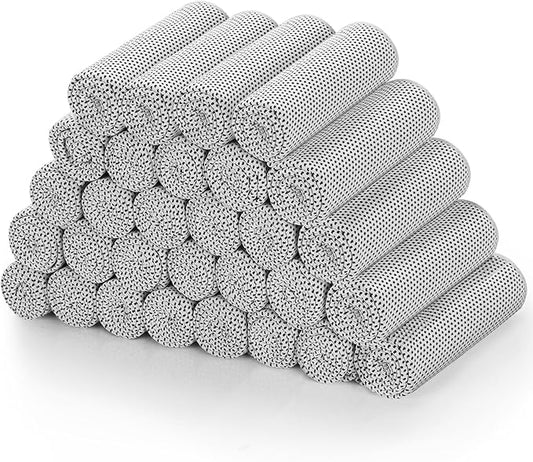 Biange Cooling Towels (40"x 12", Pack of 30) for Neck and Face, Cold Towel for Hot Weather, Sports, Workout, Fitness, Gym, Yoga, Golf, Pilates, Travel, Camping & More
