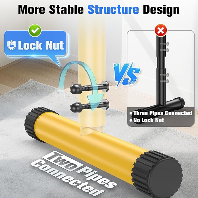 Sportsroyals Adjustable Dip Bar Station, Heavy Duty Parallette & Parallel Bars, 400LBS Stable Dip Stands for Home Gym, Calisthenics & Upper Body Workout Equipment