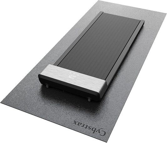 Treadmill Mat, Bike Trainer Mat for Stationary Spin Bike, 84" x 36" Non Slip Exercise Equipment Mat for Bike, Treadmill, Elliptical, Yoga - Workout Floor Protector for Carpet Or Hardwood