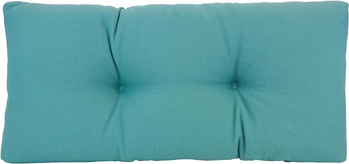 Klear Vu The Gripper Omega Non-Slip Tufted Bench Cushion for Indoor Furniture, Entryway Storage, Bay Window, Corner Nook or Piano Seat, 30 Inches, 08 Teal