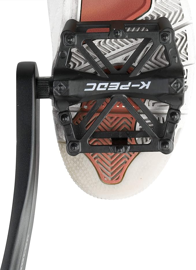 Bike Pedals 9/16 for MTB, Mountain Road Bicycle Flat Pedal, with 16 Anti-Skid Pins -Universal Lightweight Aluminum Alloy Platform Pedal for Travel Cycle-Cross Bikes etc