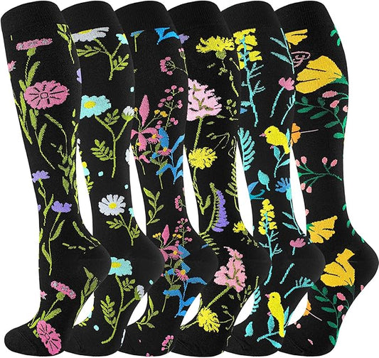 bropite Compression Socks for Women & Men Circulation-Support Knee High Socks 20-30 mmhg-Best for Running,Medical,Nurse,Travel