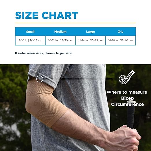 OrthoSleeve Tennis | Golfer's Elbow Brace for tendonitis, medial and lateral epicondylitis and general forearm and elbow pain