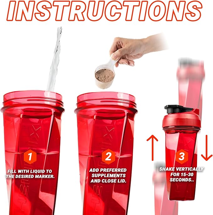 HELIMIX 2.0 Vortex Blender Shaker Bottle Holds upto 28oz | No Blending Ball or Whisk | USA Made | Portable Pre Workout Whey Protein Drink Shaker Cup | Mixes Cocktails Smoothies Shakes | Top Rack Safe