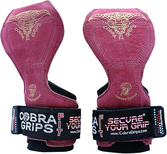 Cobra Grips PRO Weight Lifting Gloves Heavy Duty Straps Alternative Power Lifting Hooks for Deadlifts Adjustable Neoprene Padded Wrist Support Bodybuilding