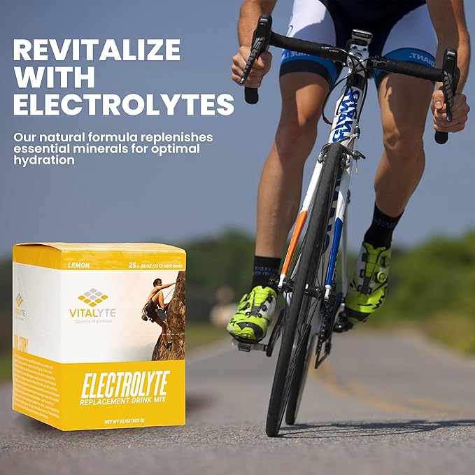 Vitalyte Electrolytes Packets Isotonic Sports Drink | Electrolytes Powder Packets Sports Nutrition Electrolyte Replacement Drinks Dehydration Relief Packets