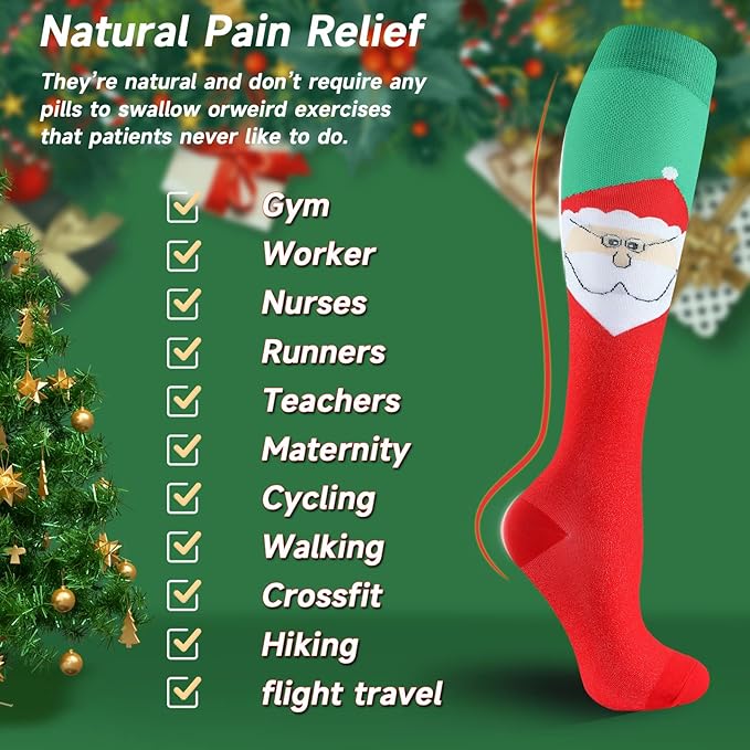 bropite Compression Socks for Women & Men Circulation-Support Knee High Socks 20-30 mmhg-Best for Running,Medical,Nurse,Travel