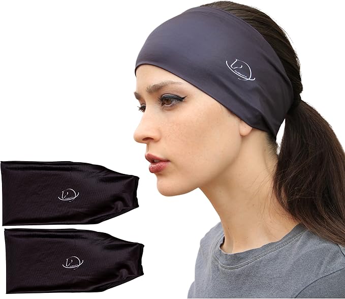 Equestrian Headbands Designed to Wick Moisture and Protect Hair Under Helmets, for Horseback Riding, Biking, and Securing Ear Buds