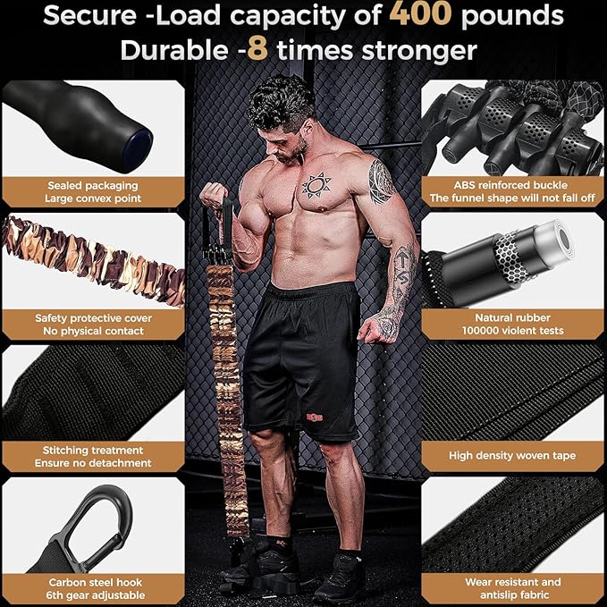 Innstar Pull Up Assistance Bands, 3 Heavy-Duty Adjustable Pull Up Bands Set, Pull Up Bands Assistance Bands for Enhanced Strength Training