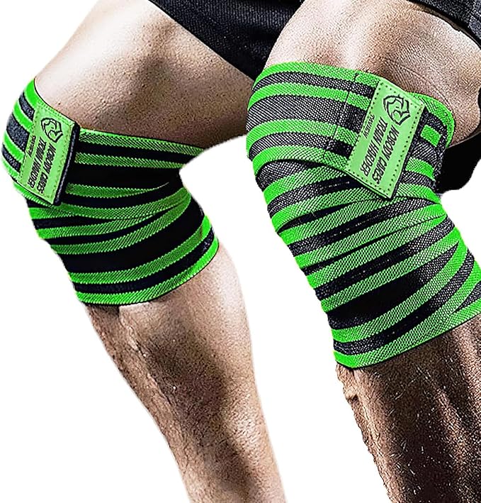 TAVIEW Elbow Wraps for Weightlifting (1 Pair), 47" Elastic Elbow Support & Compression Powerlifting, Fitness, Cross Training & Gym Workout - Elbow Straps for Weight Lifting