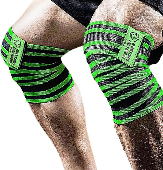 TAVIEW Elbow Wraps for Weightlifting (1 Pair), 47" Elastic Elbow Support & Compression Powerlifting, Fitness, Cross Training & Gym Workout - Elbow Straps for Weight Lifting