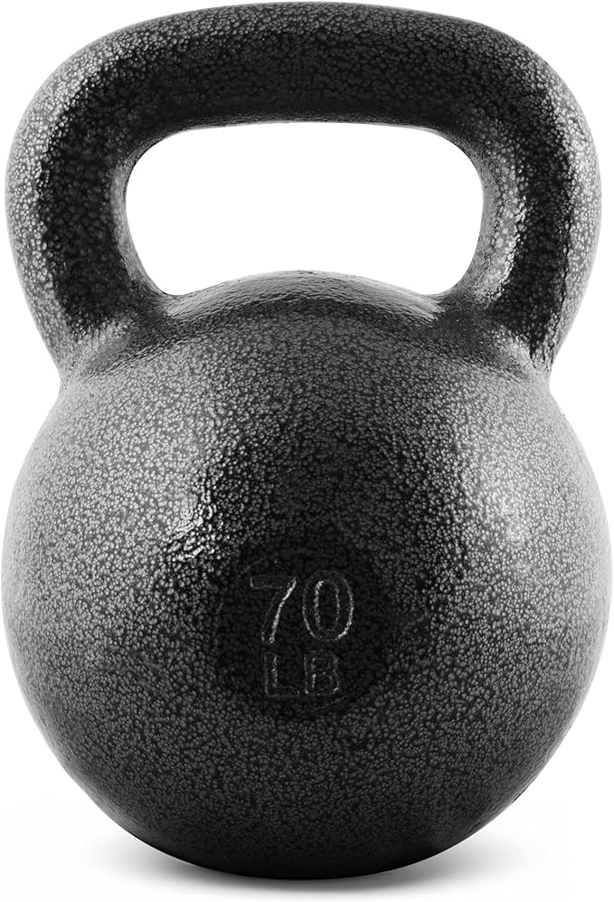 CAP Barbell Black Cast Iron Kettlebell Single or Set | 10-80 Lbs