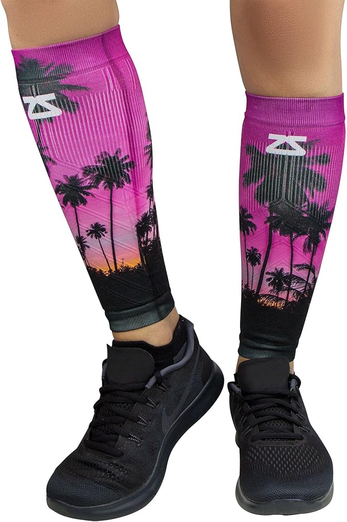Zensah Running Leg Compression Sleeves - Shin Splint, Calf Compression Sleeve Men and Women