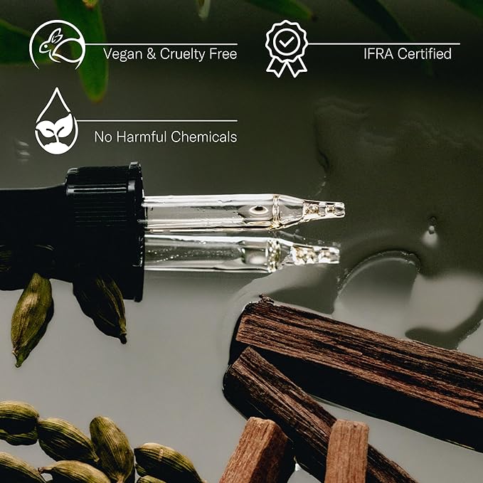 AromaTech Santal Escape Aroma Essential Oil Blend: Luxury Hotel Inspired Aromatherapy with Ocean Air, Sandalwood, Iris for Ultrasonic Diffusers & Nebulizers - 0.3 fl oz, 10 mL