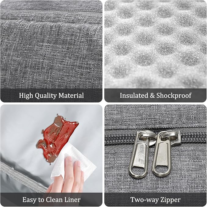 Insulated Lunch Bag for Women Men Large Reusable Lunch Box Adult Leakproof Portable Cooler Tote Bags for Work Picnic