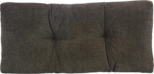 Klear Vu Corner Nook or Piano Seat Omega Non-Slip Tufted Bench Cushion for Indoor Furniture, Entryway Storage, Bay Window, 30 Inches, 21 Dark Brown