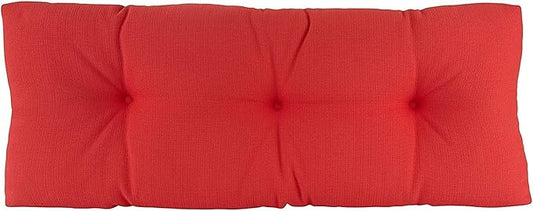 Klear Vu The Gripper Omega Non-Slip Tufted Bench Cushion for Indoor Furniture, Entryway Storage, Bay Window, Corner Nook or Piano Seat, 43 Inches, 16 Coral
