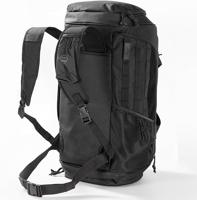 Gym Bag Military Duffle Backpack, Heavy Duty Travel Weekender Bag with Multiple Compartments Including Shoe Compartment Wet-dry Separation Compartment, Adjustable Shoulder Strap 60L Capacity