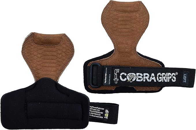 Cobra Grips PRO Weight Lifting Gloves Heavy Duty Straps Alternative Power Lifting Hooks for Deadlifts Adjustable Neoprene Padded Wrist Support Bodybuilding