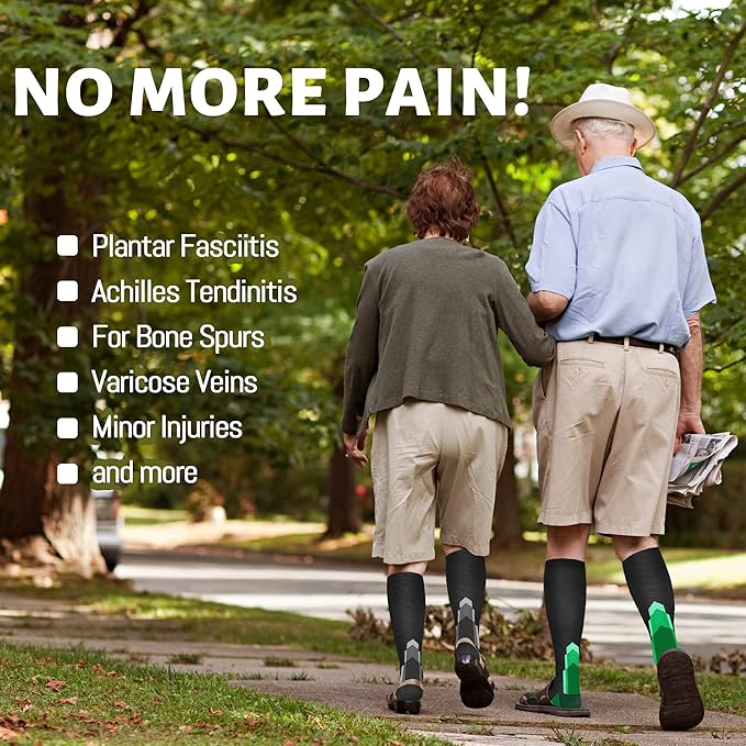 NEWZILL Medical Compression Socks for Women & Men Circulation 20-30 mmHg, Best Support for Running Athletic Cycling Nursing Travel Work and Fitness