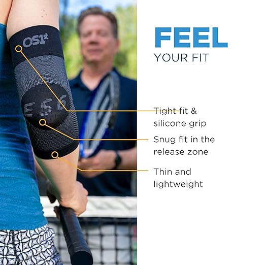 OrthoSleeve Tennis | Golfer's Elbow Brace for tendonitis, medial and lateral epicondylitis and general forearm and elbow pain